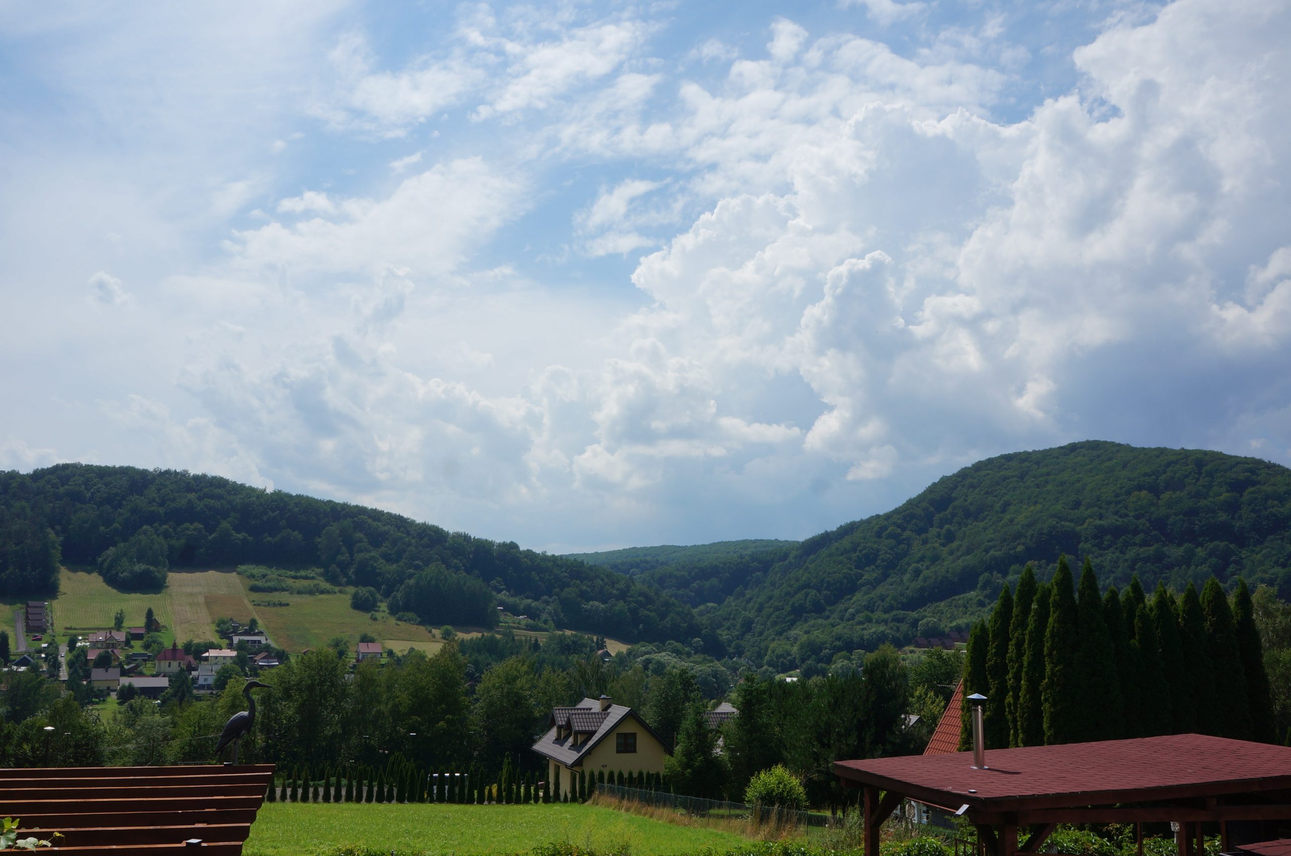Widok na Bieszczady z Pensjonatu Na Wzgórzu